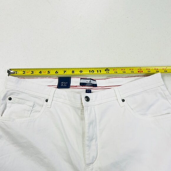 johnnie-O Carmel Sateen 5-Pocket Pants White Size 38W x 32L NWT  Dress up in sty - Picture 3 of 6